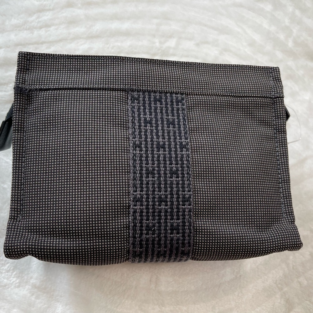 HERMES Yale line GREY pouch